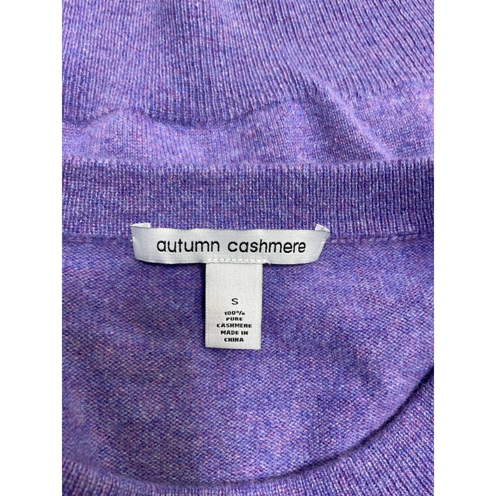 Autumn Cashmere Luxurious Hyacinth Cropped Crewneck Sweater Size S - Picture 4 of 4